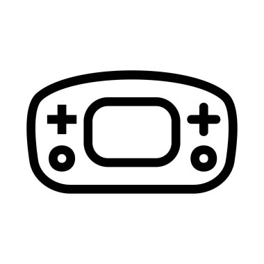 Video oyun konsolu kutsal kişilerin resmi, vektör çizim 