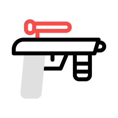 silah simgesi vektör illüstrasyonu 