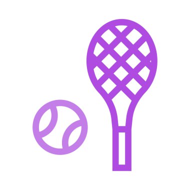 Tenis raket ve top vektör çizim 