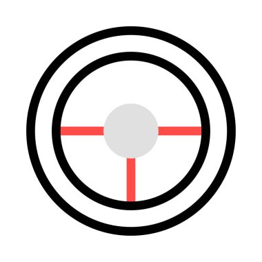 Çember ikon vektör illüstrasyonu 