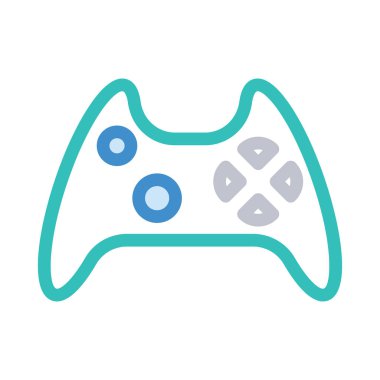 Video oyun konsolu kutsal kişilerin resmi, vektör çizim 