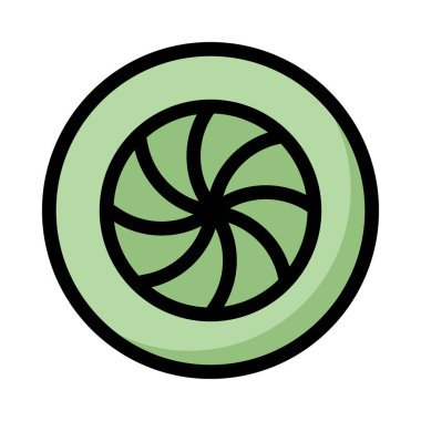 rulet simgesi vektör illüstrasyonu 