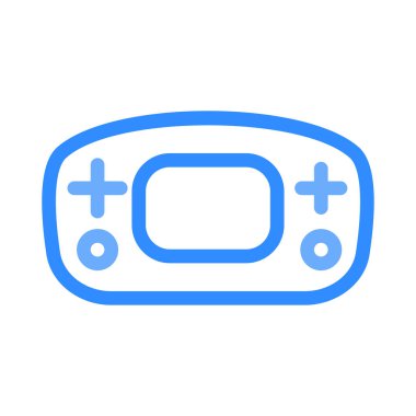 Video oyun konsolu kutsal kişilerin resmi, vektör çizim 