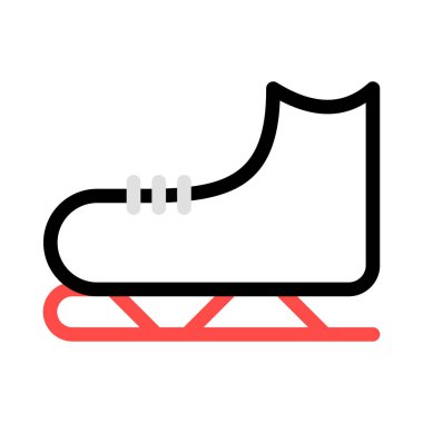 Paten ayakkabı web simgesi, vektör çizim 