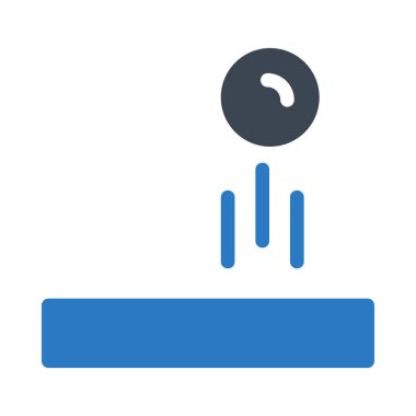 bounce top simge vektör çizim 