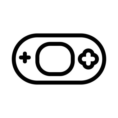 Video oyun konsolu kutsal kişilerin resmi, vektör çizim 