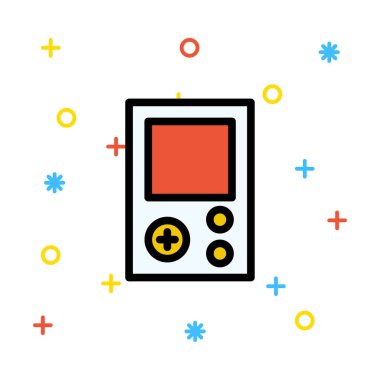 Uzaktan kumanda simge vektör çizim 