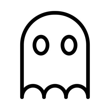 hayalet simgesi vektör illüstrasyonu 
