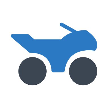 Motosiklet simge vektör çizim 
