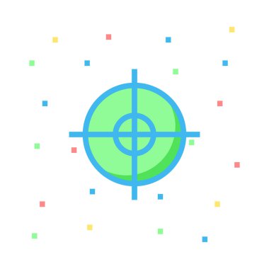 hedef simge vektör illüstrasyonu 