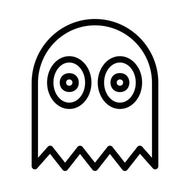 hayalet simgesi vektör illüstrasyonu 
