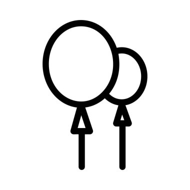 Festival Sisme Balonlar, vektör çizim