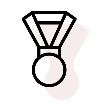 madalya simgesi, işareti, vektör halat 