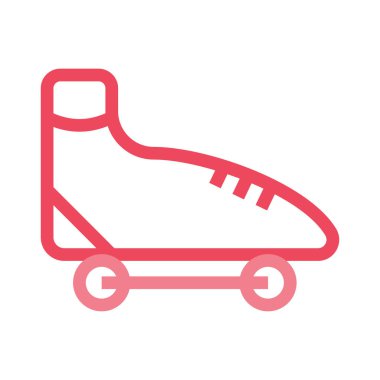 paten ayakkabı web simgesi, vektör çizim 