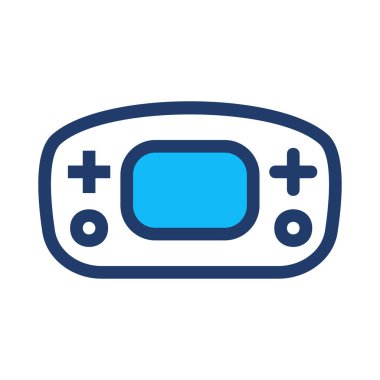 Video oyun konsolu kutsal kişilerin resmi, vektör çizim 