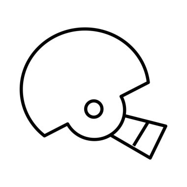  Kask simgesi, vektör illüstrasyonu 