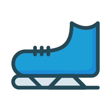 Paten ayakkabı web simgesi, vektör çizim 