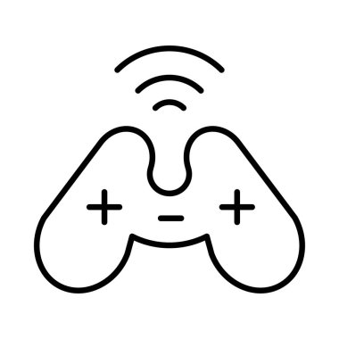 Video oyun konsolu kutsal kişilerin resmi, vektör çizim 