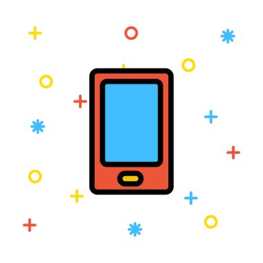 Telefon simgesi vektör illüstrasyonu 