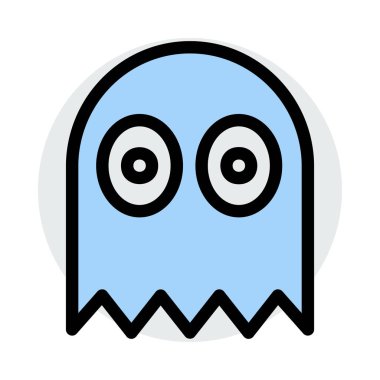 hayalet simgesi vektör illüstrasyonu 