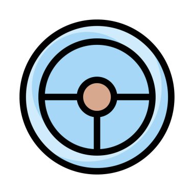 Çember ikon vektör illüstrasyonu 