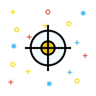 hedef simge vektör illüstrasyonu 