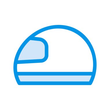 Motosiklet kask kutsal kişilerin resmi, vektör çizim 