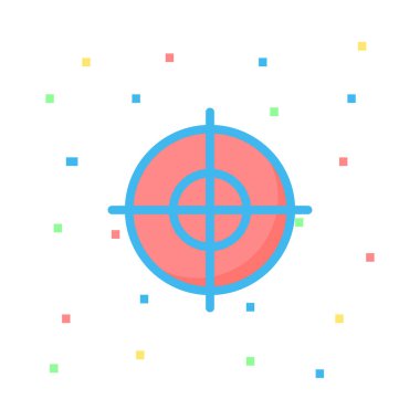 hedef simge vektör illüstrasyonu 