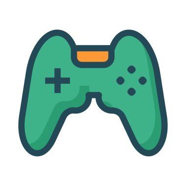 Video oyun konsolu kutsal kişilerin resmi, vektör çizim 