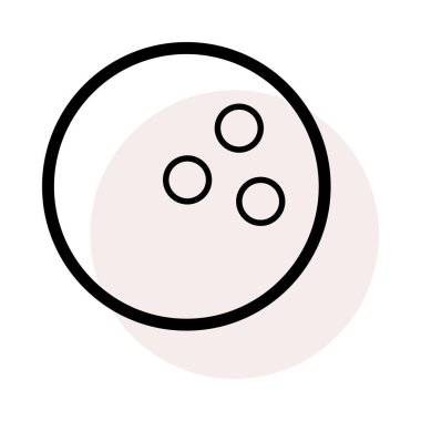 Bowling topu vektör çizim, simgesi 