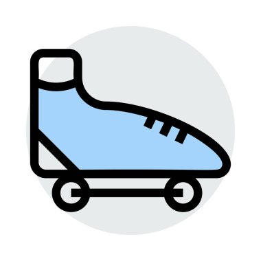 paten ayakkabı web simgesi, vektör çizim 