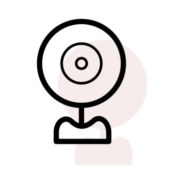 Web kamera simge vektör çizim 