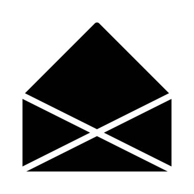 Zarf düz simgesi, vektör illüstrasyonu 