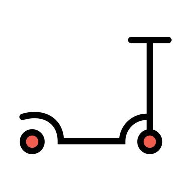 scooter simgesi vektör illüstrasyonu 
