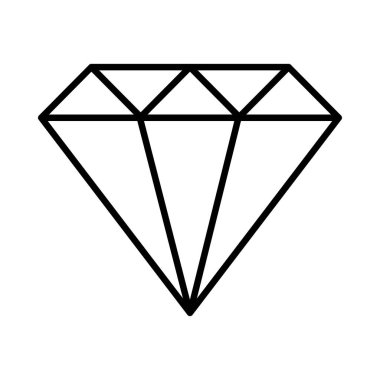 Diamante işareti, kutsal kişilerin resmi, vektör çizim 