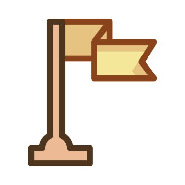 bayrak ikonu vektör illüstrasyonu 