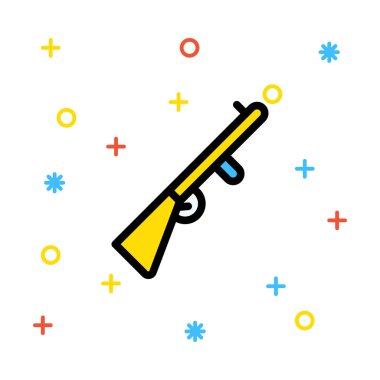 silah simge vektör çizim 