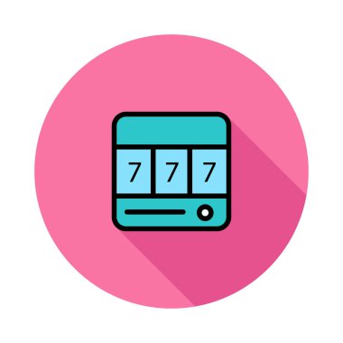 slot makinesi ikon vektör çizimi 