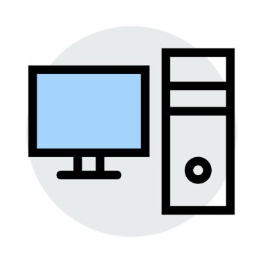 bilgisayar simgesi vektör illüstrasyonu 