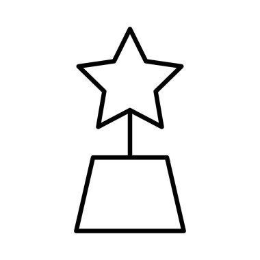Anıt yıldız simgesi vektör çizim ile 
