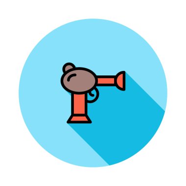 silah simgesi vektör illüstrasyonu 