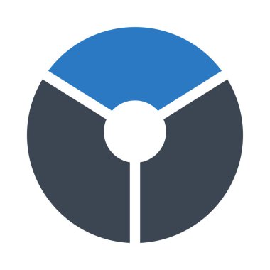 Tekerlek simgesi vektör illüstrasyonu 