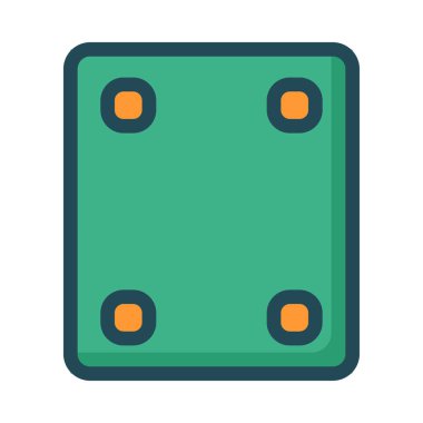 zar simgesi vektör illüstrasyonu 