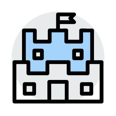 kale ikonu vektör illüstrasyonu 