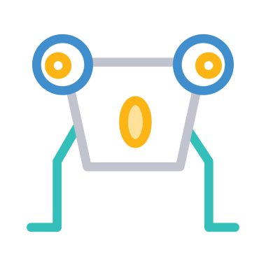 Kurbağa oyun simge vektör çizim 