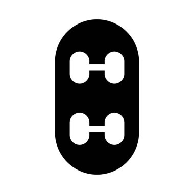 kaykay düz simgesi, vektör, illüstrasyon