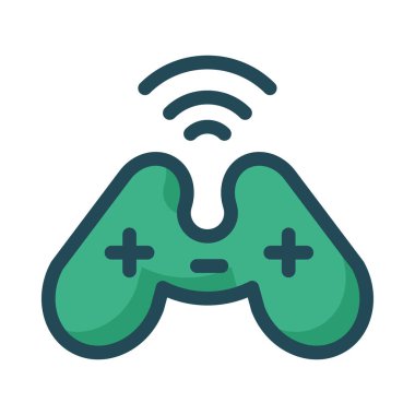 Video oyun konsolu kutsal kişilerin resmi, vektör çizim 