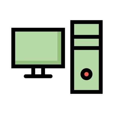 bilgisayar simgesi vektör illüstrasyonu 