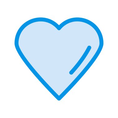 Kalp ikonu vektör illüstrasyonu 