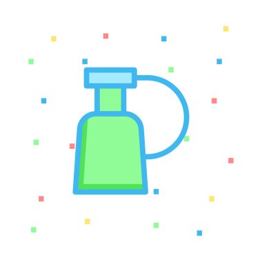 Parfüm şişesi simge vektör çizim 